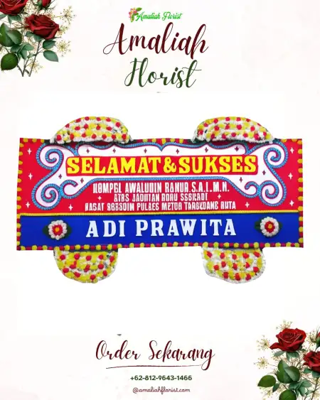 Papan Bunga Ucapan Selamat Lontar